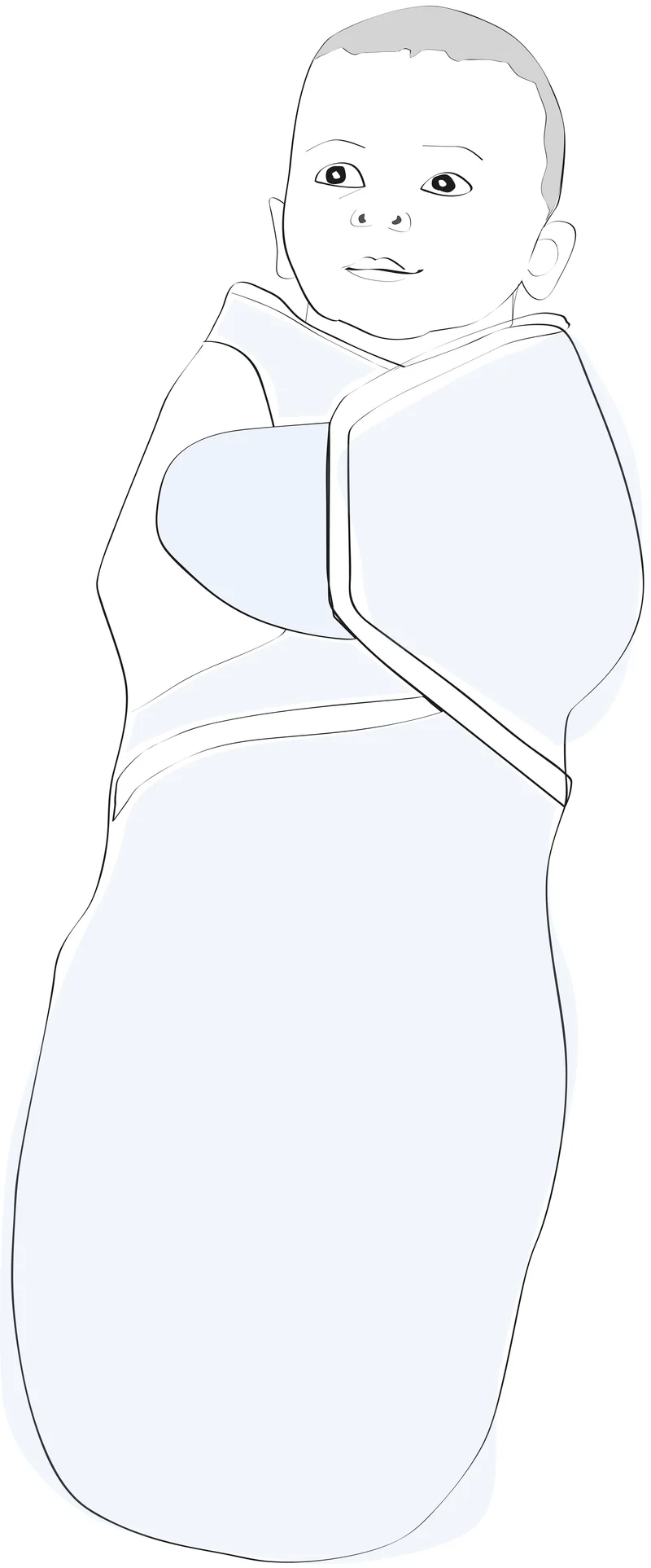 Wickeltuch "Harmonie" (Jersey) - Schäfchen beige