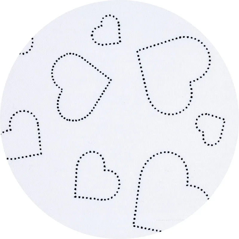 Utensilo rund - Hearts white