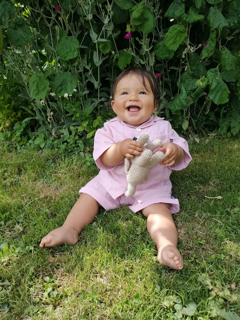 Sommer-Set Mull 2-teilig - Rosé
