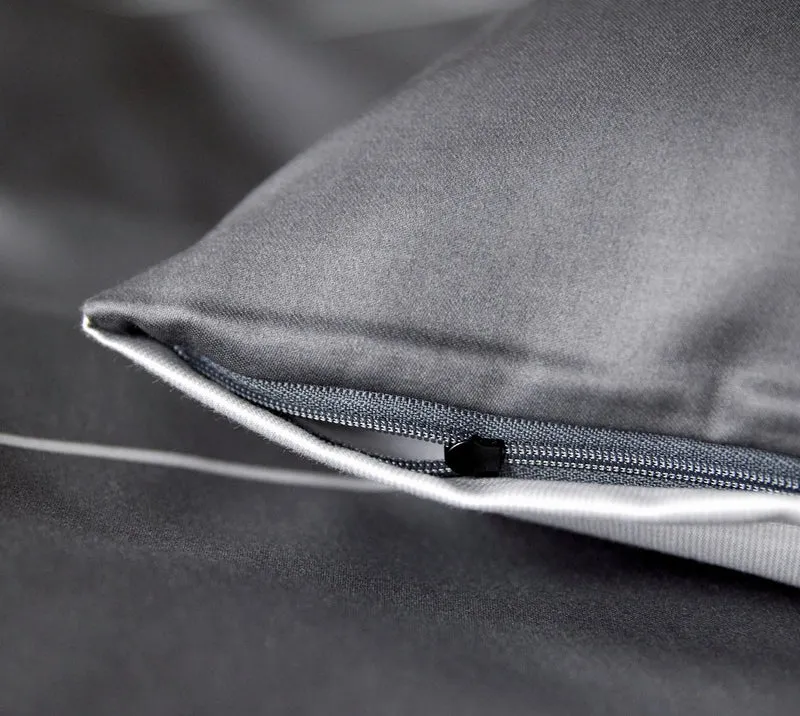 Mako Satin Wende-Bettwäsche You & Me mit Katzenmotiv