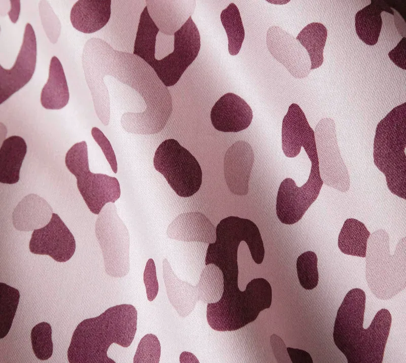Mako Satin Bettwäsche Leolook mit Leo-Muster