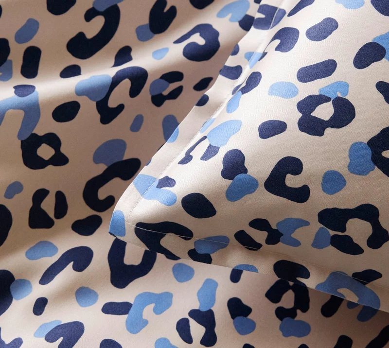 Mako Satin Bettwäsche Leolook mit Leo-Muster