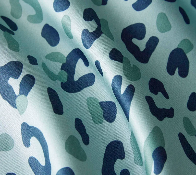 Mako Satin Bettwäsche Leolook mit Leo-Muster