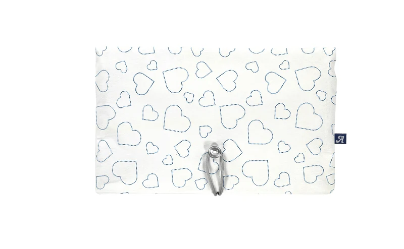 Windeltasche - Hearts white