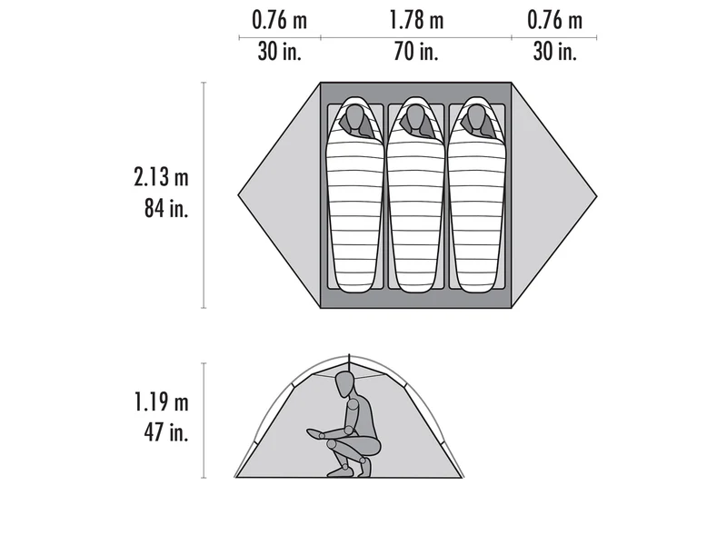 Access™ 3 Three-Person, Four-Season Ski Touring Tent