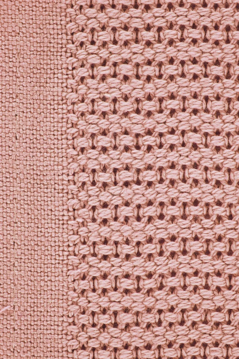 Strickdecken - Piqué rosé