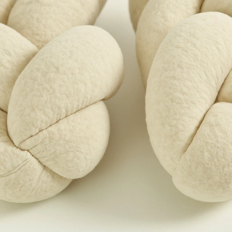 Schlummer-Lounge geflochten - Teddyfleece
