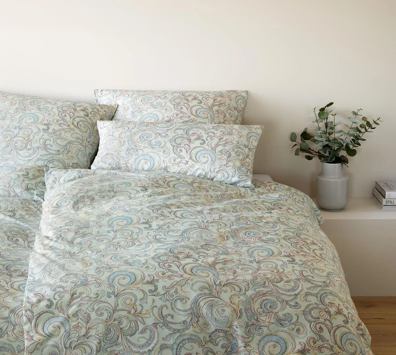 Interlock Jersey Bettwäsche Grace mit Paisley-Muster