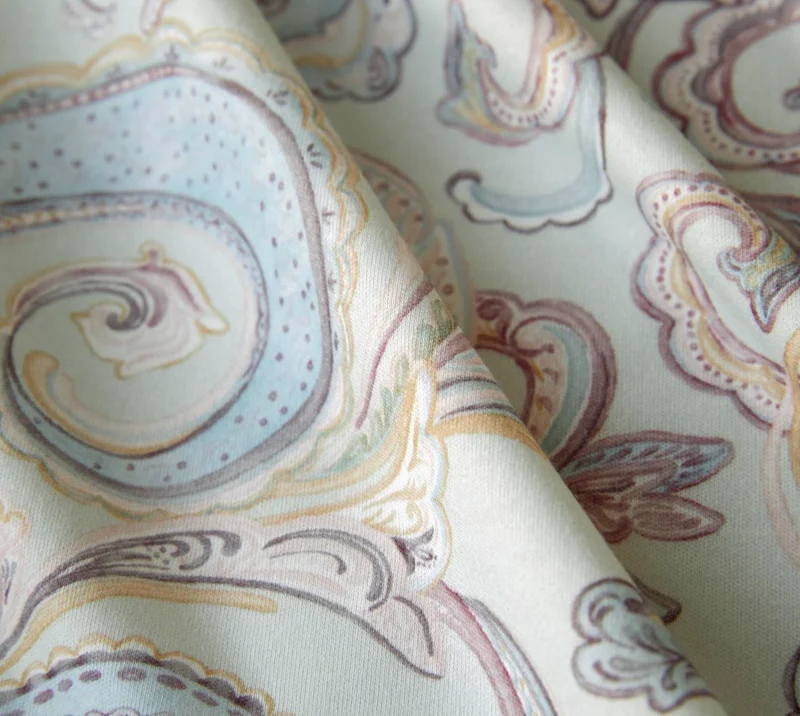 Interlock Jersey Bettwäsche Grace mit Paisley-Muster