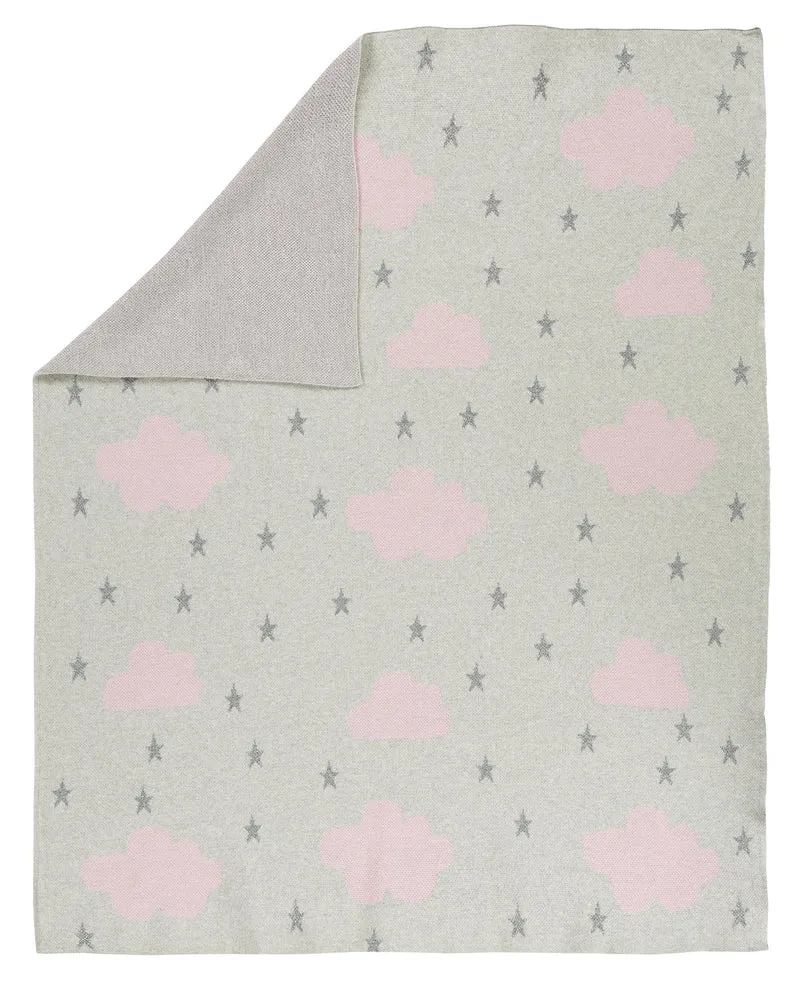 Strickdecken - Cloud rosa