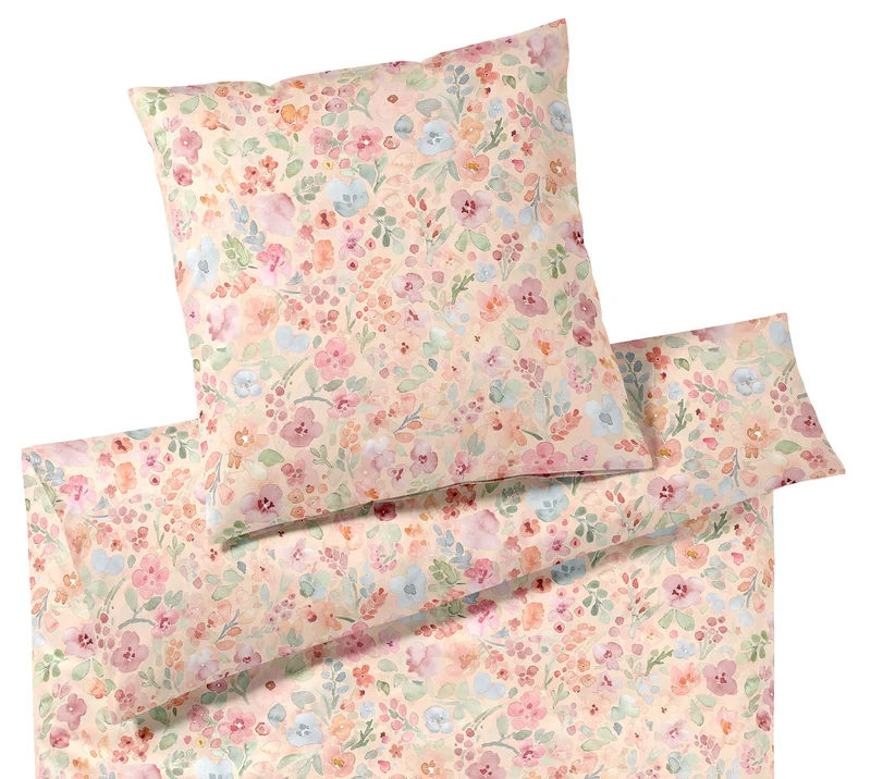 Interlock Jersey Bettwäsche Gentle Jersey mit Blüten-Allover