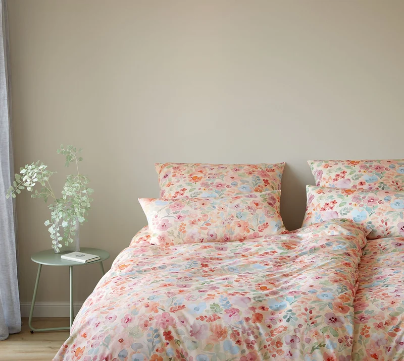 Interlock Jersey Bettwäsche Gentle Jersey mit Blüten-Allover