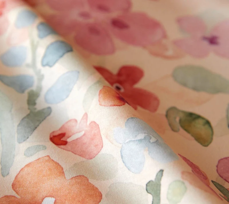Interlock Jersey Bettwäsche Gentle Jersey mit Blüten-Allover