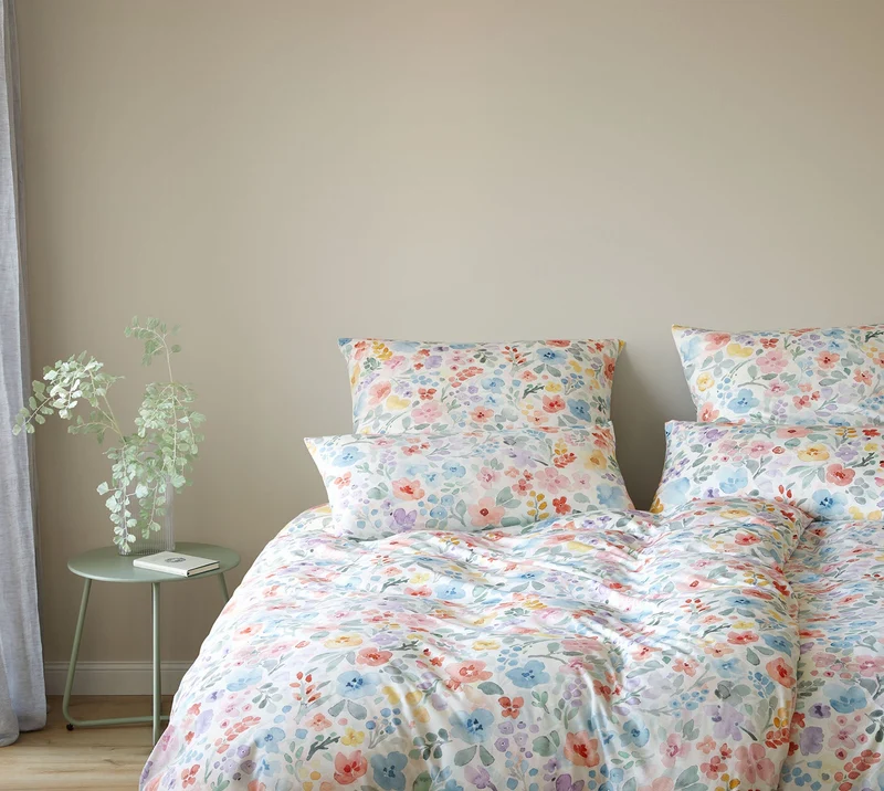 Interlock Jersey Bettwäsche Gentle Jersey mit Blüten-Allover