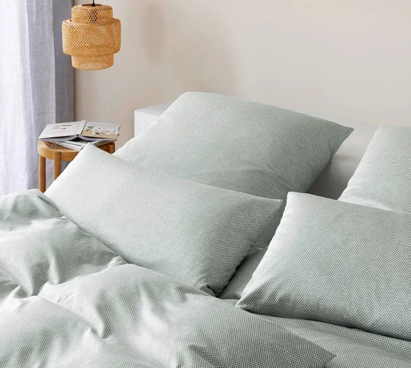 Interlock Jersey Bettwäsche Twine mit Struktur-Allover