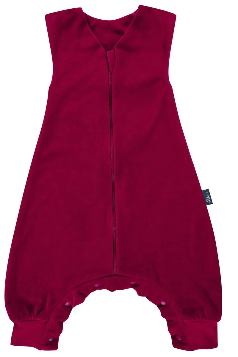 Schlafsack mit Beinen Special Fabric Velvet - Berry