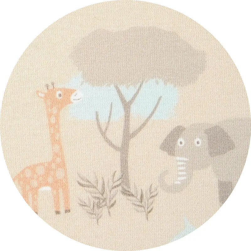 Schlafanzug mit Klappbündchen - Jungle