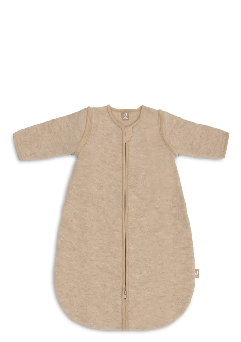 Merino Baby Schlafsack mit abnehmbaren Ärmeln TOG 2,0-2,5 Natural