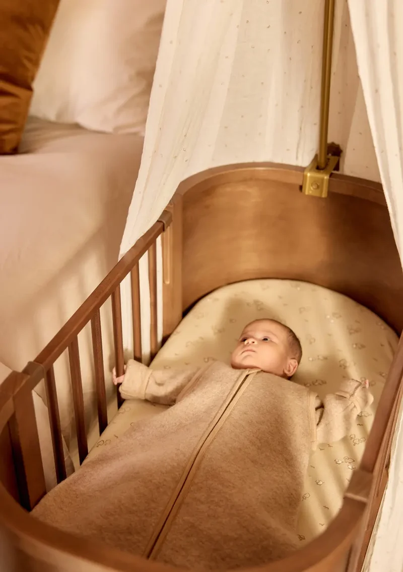 Merino Baby Schlafsack mit abnehmbaren Ärmeln TOG 2,0-2,5 Natural