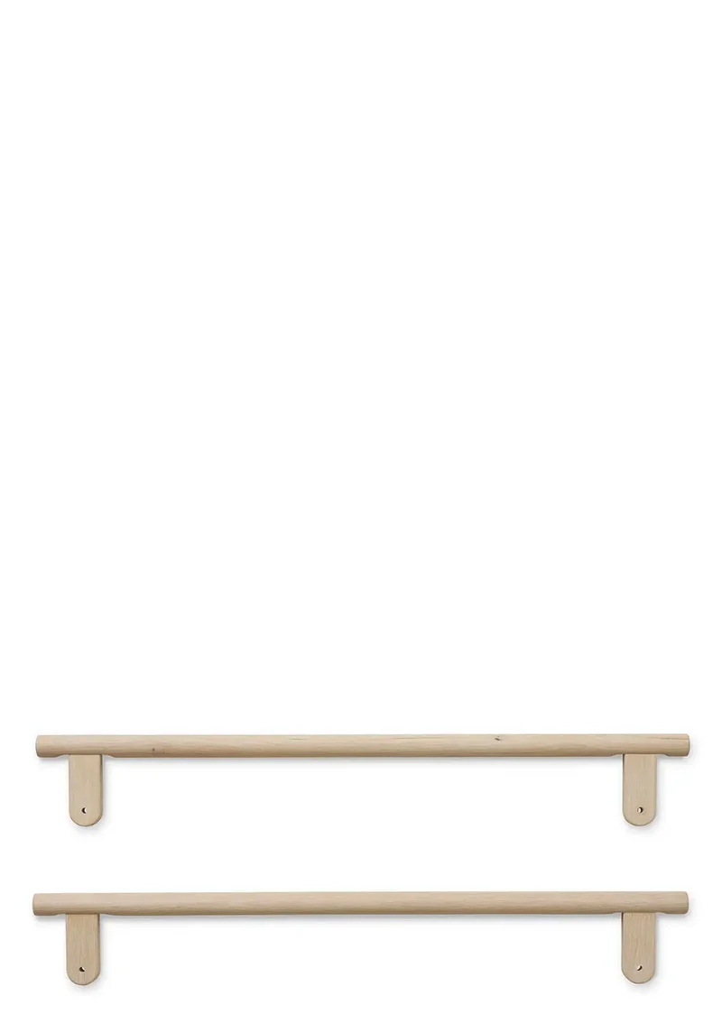2er-Set Matratzenhalter für Bett 'Camp Novel' 200 x 120 Eiche