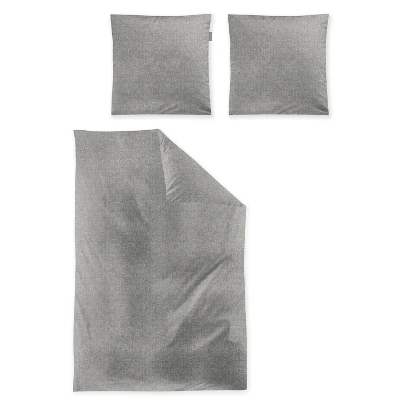 Edel Flausch-Cotton Bettwäsche Mink 8835