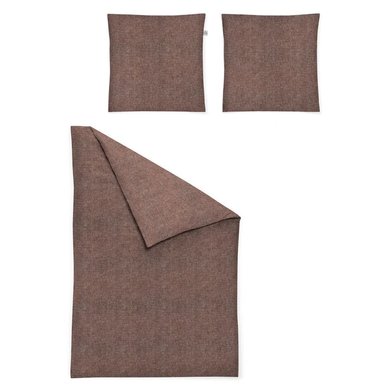 Edel Flausch-Cotton Bettwäsche Mink 8835