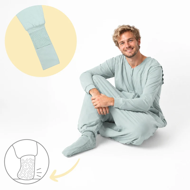 Schlafsack mit Füßen für Erwachsene mit umklappbaren Bündchen, 2.5 TOG