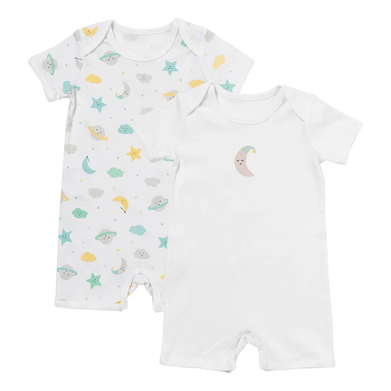 Bio Baby-Strampler kurzarm 2er-Pack