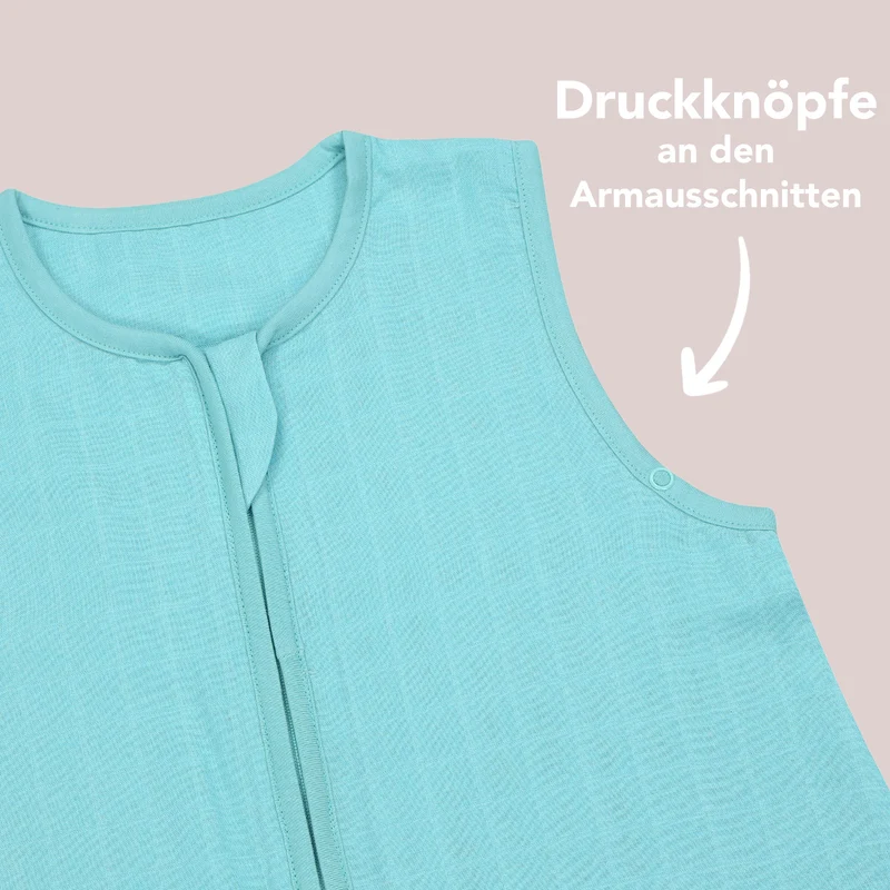 Musselin Schlafsack mit Füßen, 0.5 TOG