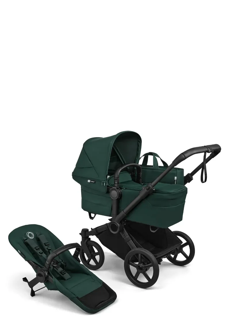 'Donkey 6 Single' Bundle – Unverzichtbares Kinderwagen-Set Fern Green