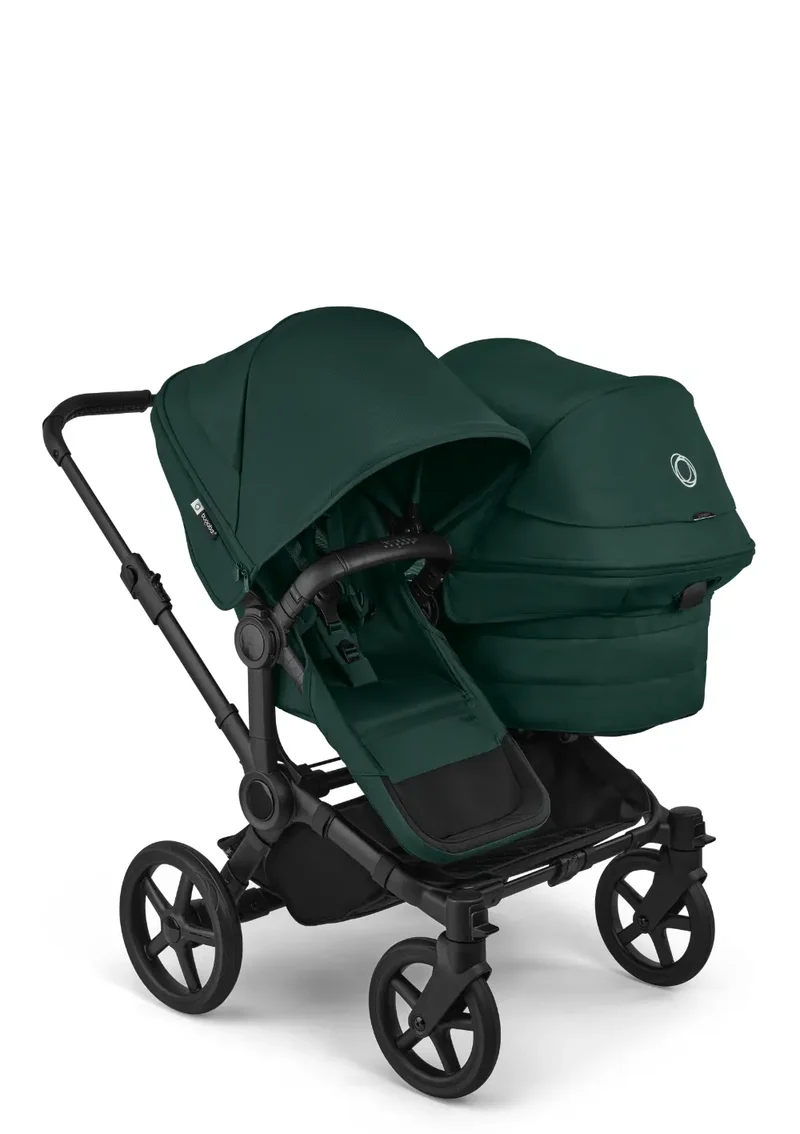'Donkey 6 Double' Bundle – Unverzichtbares Kinderwagen-Set Fern Green