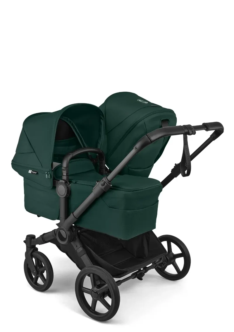'Donkey 6 Double' Bundle – Unverzichtbares Kinderwagen-Set Fern Green