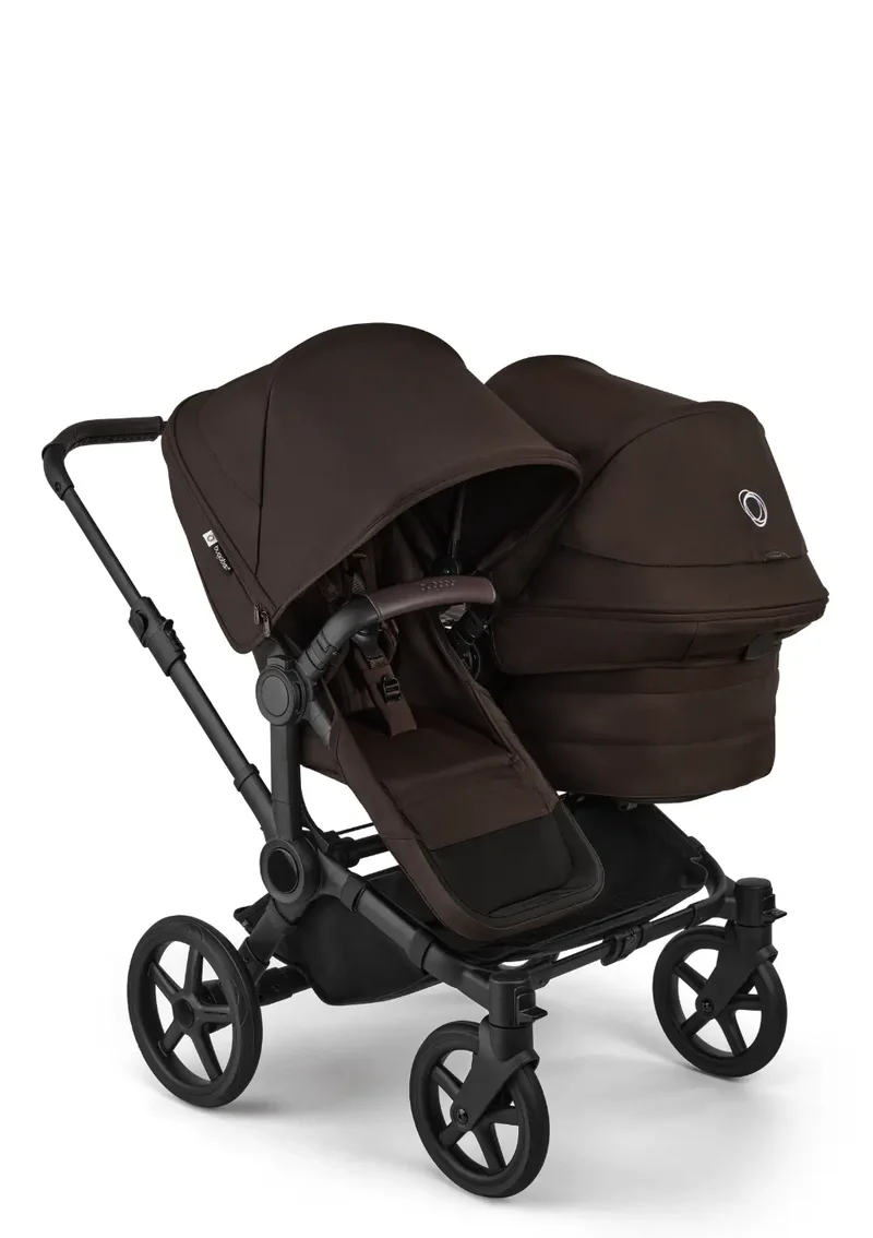 'Donkey 6 Double' Bundle – Unverzichtbares Kinderwagen-Set Cocoa Brown