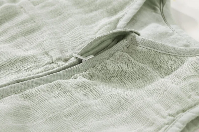 Mull-Schlafsack - Uni Grün