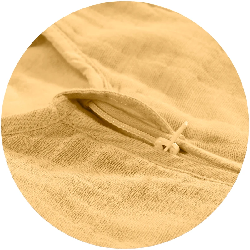 Mull-Schlafsack - Uni gelb