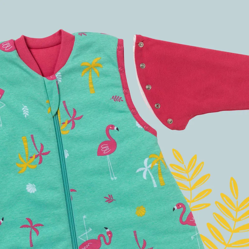 Bio Schlafsack mit Füßen und umklappbaren Bündchen 3.5 TOG