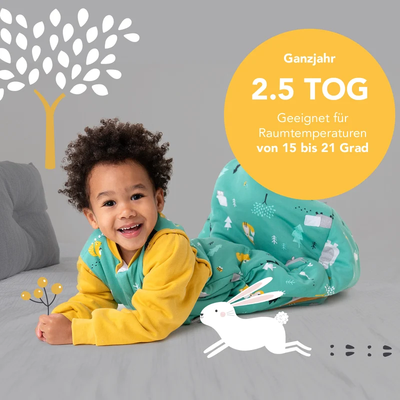 Bio Babyschlafsack, 2.5 TOG