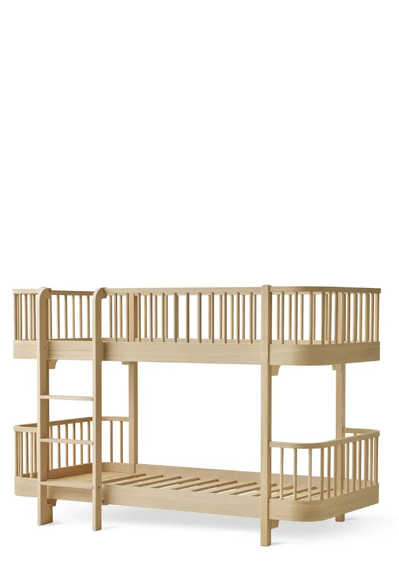halbhohes Etagenbett 'Wood Original' Eiche 200 x 90 cm