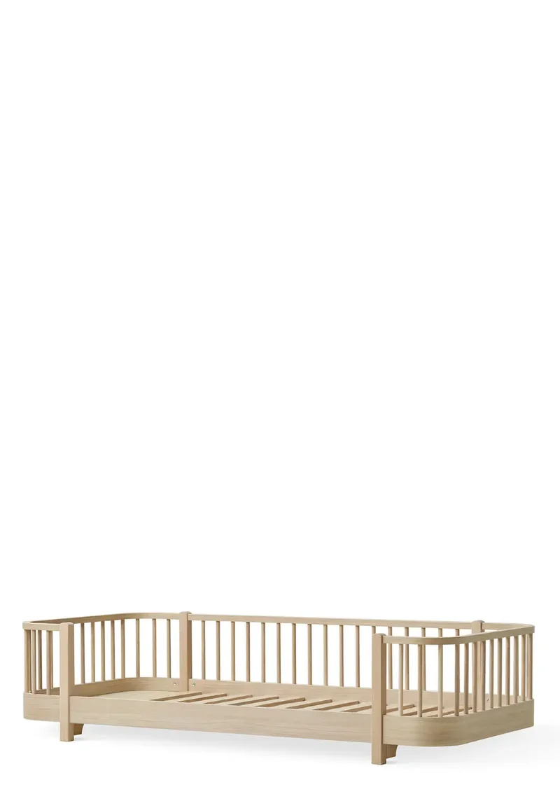Bodenbett 'Wood Original' Eiche 200 x 90 cm