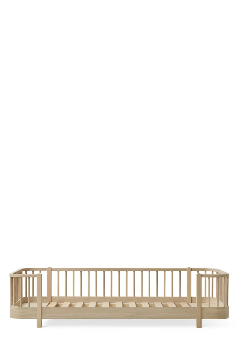 Bodenbett 'Wood Original' Eiche 200 x 90 cm