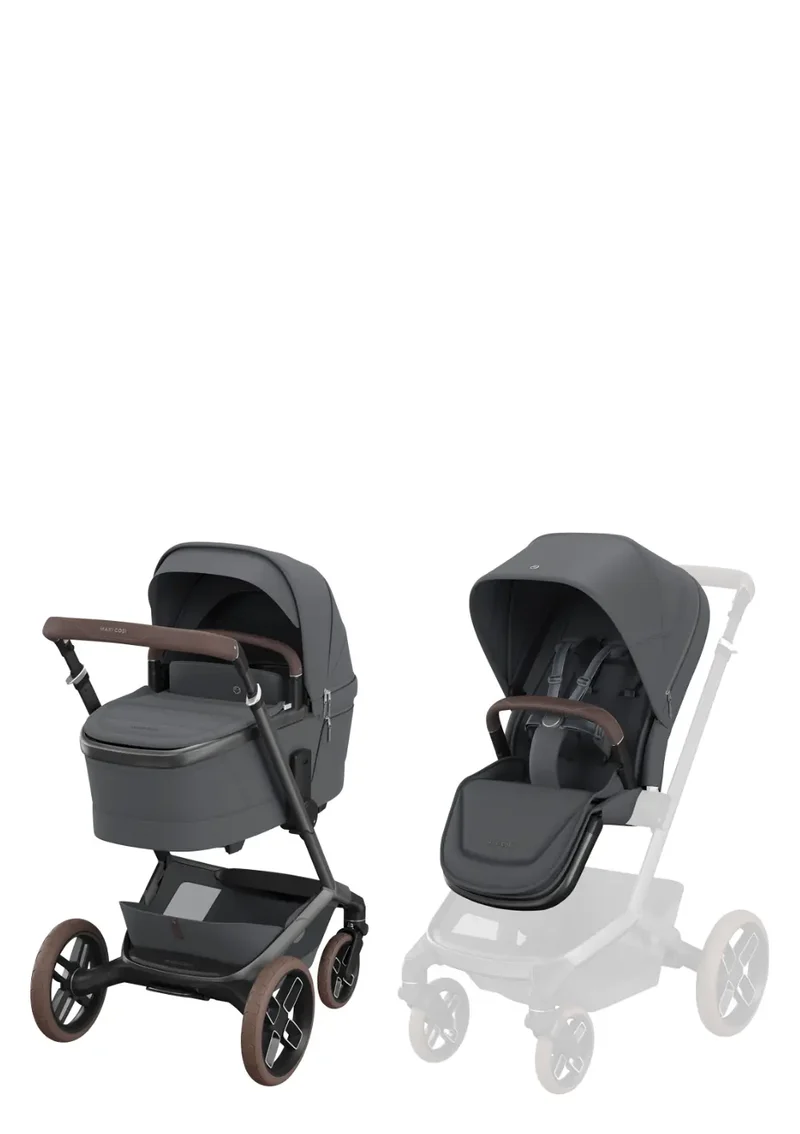 Newborn Travel Bundle 'Fame + Coral Slide Pro' Moon Graphite
