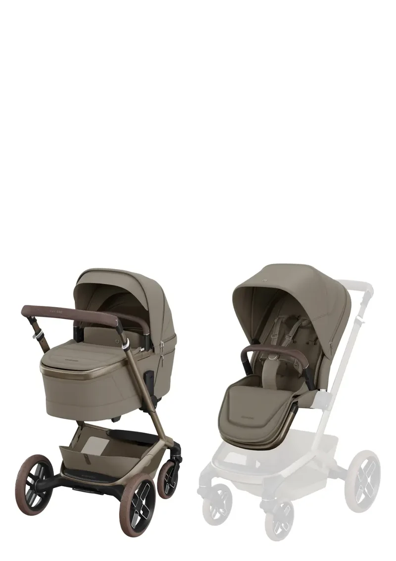 Newborn Travel Bundle 'Fame + Pebble Slide Pro' Oak Truffle