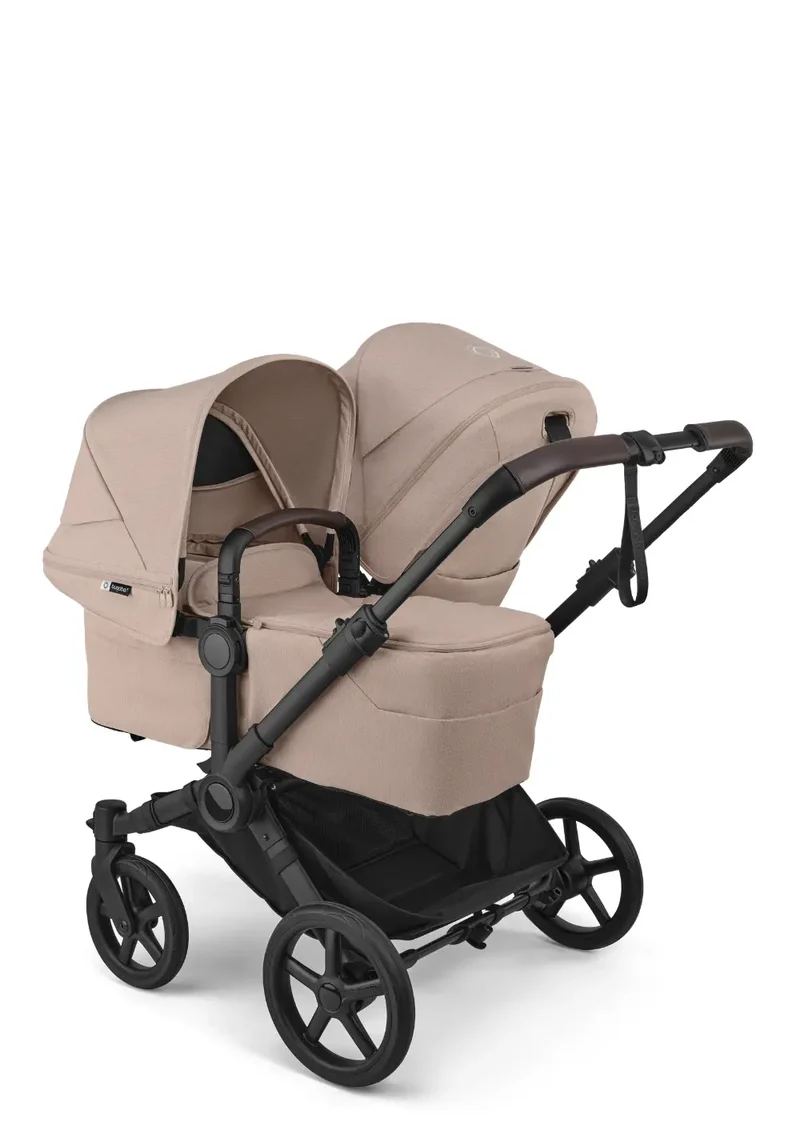 'Donkey 6 Double' Bundle – Unverzichtbares Kinderwagen-Set Desert Taupe