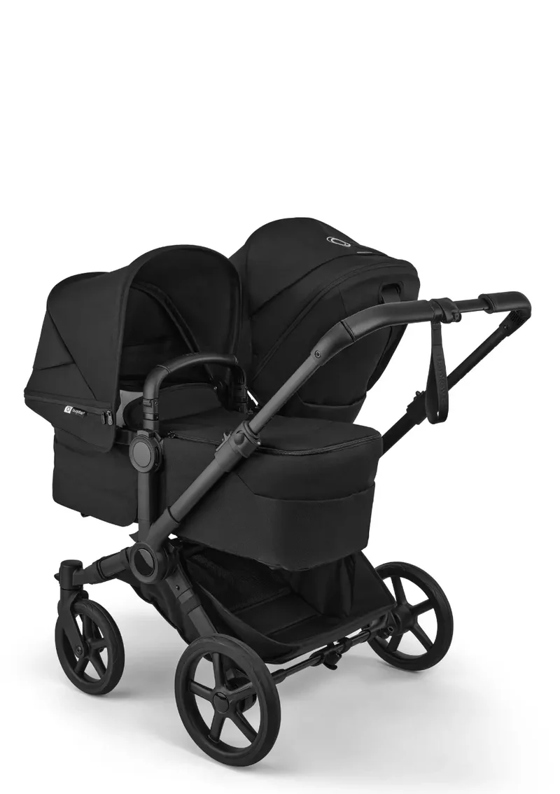 'Donkey 6 Double' Bundle – Unverzichtbares Kinderwagen-Set Heritage Black