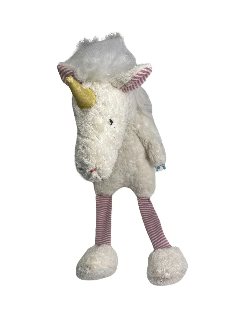 Bio Kuscheltier Einhorn Rosé XXL – Bio-Baumwolle, Handgemacht