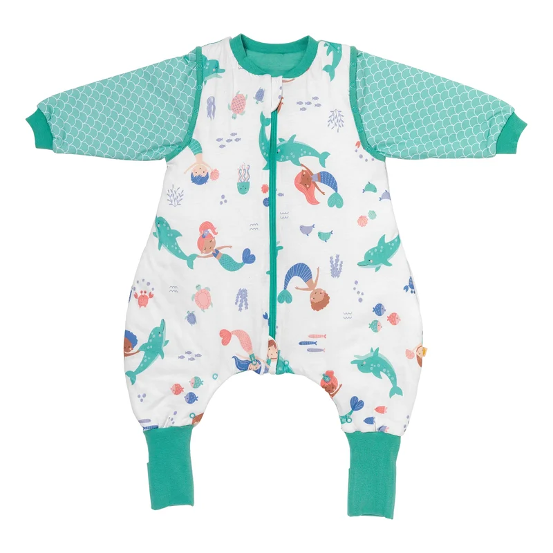 Schlafsack mit Füßen und umklappbaren Bündchen, 3.5 TOG