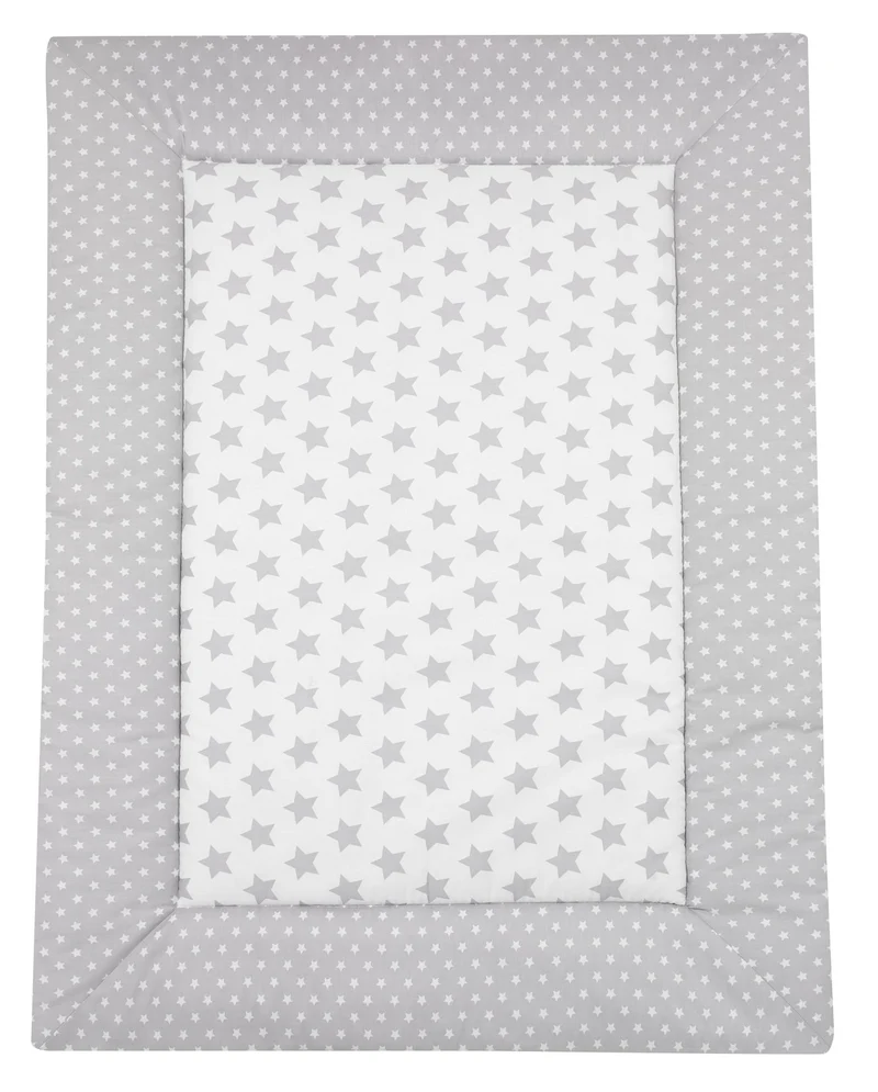 Krabbeldecke - Stars silber
