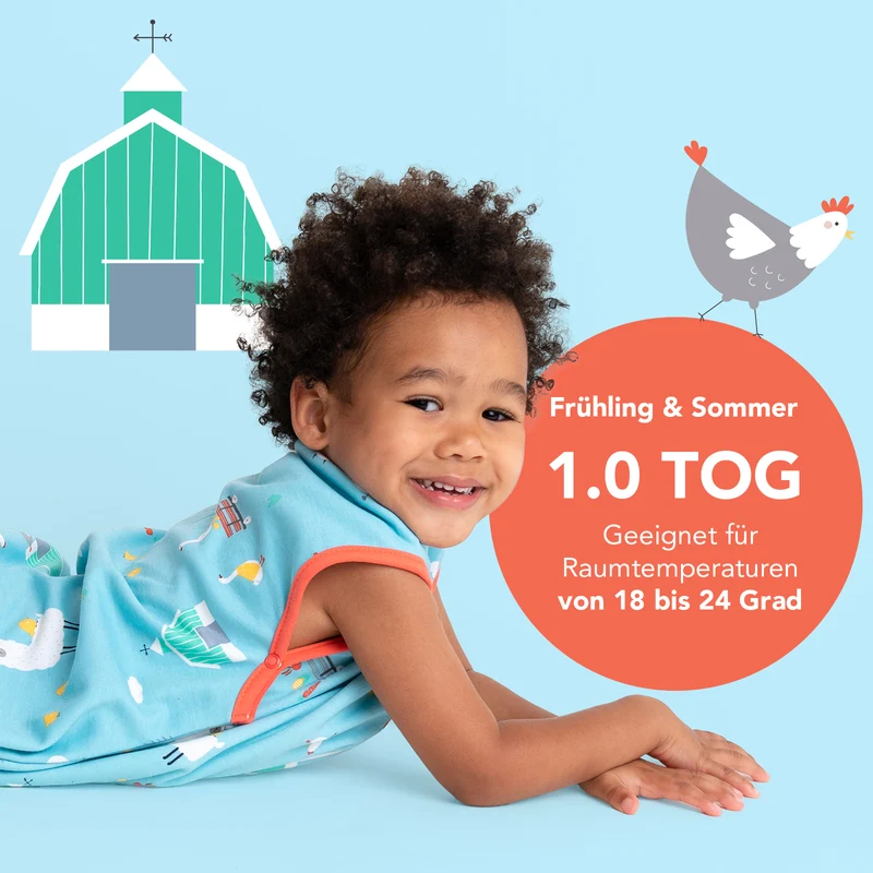 Bio Babyschlafsack, 1.0 TOG