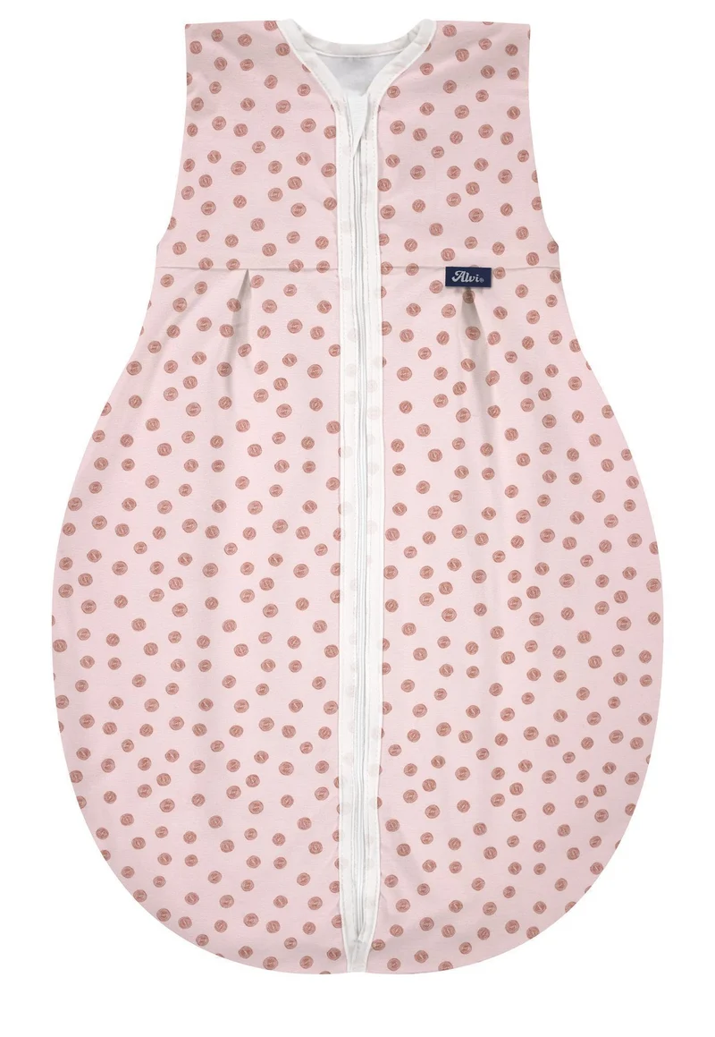 Kugelschlafsack Molton Sommer - Curly Dots