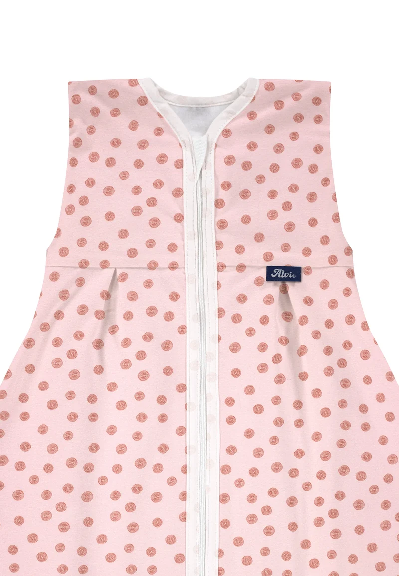 Kugelschlafsack Molton Sommer - Curly Dots